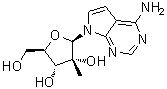 (2R,3r,4r,5r)-2-(4-氨基-7h-吡咯并[2,3-d]嘧啶-7-基)-5-(羥基甲基)-3-甲基四氫呋喃-3,4-二醇結(jié)構(gòu)式_443642-29-3結(jié)構(gòu)式