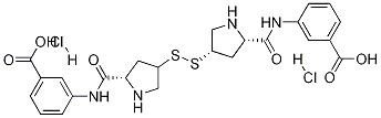 (2S)-順式-3-[[(4-疏基-2-吡咯烷)羰基]氨基]苯甲酸 二硫化物雙鹽酸鹽結(jié)構(gòu)式_444057-64-1結(jié)構(gòu)式