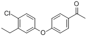 1-[4-(4-Chloro-3-ethyl-phenoxy)-phenyl]-ethanone Structure,444917-88-8Structure