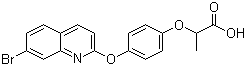 (2R)-2-[4-[(7-bromoquinolin-2-yl)oxy]phenoxy]propanoic acid Structure,445041-75-8Structure