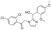 Ethanone, 1-(2,4-dichlorophenyl)-2-[2-[(2,4-dimethoxyphenyl)hydroxymethyl]-1h-imidazol-1-yl]- Structure,445393-98-6Structure