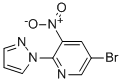 5-Bromo-3-nitro-2-(1H-pyrazol-1-yl)pyridine Structure,446284-40-8Structure