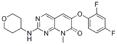 6-(2,4-Difluorophenoxy)-8-methyl-2-[(tetrahydro-2h-pyran-4-yl)amino]-pyrido[2,3-d]pyrimidin-7(8h)-one Structure,449811-92-1Structure