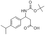 3-[(Tert-Butoxycarbonyl)amino]-3-(4-isopropylphenyl)propanoic acid Structure,453557-73-8Structure