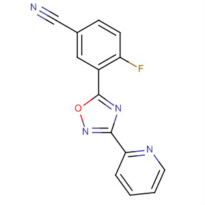 3-(Pyridin-2-yl)-5-(5-cyano-2-fluorophenyl)-1,2,4-oxadiazole Structure,453566-36-4Structure