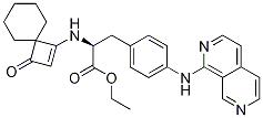 (S)-ethyl 3-(4-(2,7-naphthyridin-1-ylamino)phenyl)-2-(3-oxospiro[3.5]non-1-en-1-ylamino)propanoate Structure,455264-29-6Structure