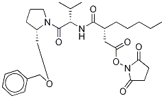 3-(R)-[1-(2-(S)-芐氧基甲基-吡咯烷-1-羰基)-2-(S)-甲基-丙基氨基甲酰)-辛酸N-羥基琥珀酰亞胺基酯結(jié)構(gòu)式_460754-32-9結(jié)構(gòu)式