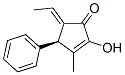 2-Cyclopenten-1-one, 5-ethylidene-2-hydroxy-3-methyl-4-phenyl-, (4r,5e)-(9ci) Structure,462116-78-5Structure