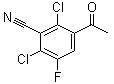 3-Acetyl-2,6-dichloro-5-fluorobenzonitrile Structure,466639-57-6Structure