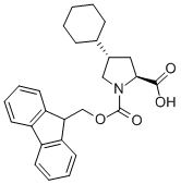 (2S,4s)-Fmoc-4-環(huán)己基吡咯烷-2-羧酸結構式_467438-40-0結構式