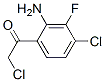 Ethanone, 1-(2-amino-4-chloro-3-fluorophenyl)-2-chloro- Structure,467456-99-1Structure