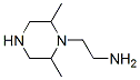 1-Piperazineethanamine,2,6-dimethyl-(9ci) Structure,468745-67-7Structure