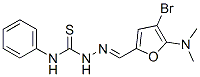 Hydrazinecarbothioamide, 2-[[4-bromo-5-(dimethylamino)-2-furanyl]methylene]-n-phenyl- Structure,469885-16-3Structure