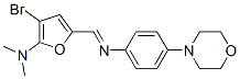  3-溴-N,N-二甲基-5-[[[4-(4-嗎啉)苯基]亞氨基]甲基]-2-呋喃胺結(jié)構(gòu)式_470713-02-1結(jié)構(gòu)式