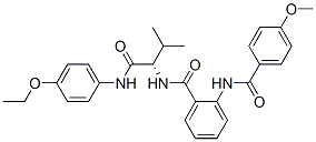 (9ci)-n-[(1s)-1-[[(4-乙氧基苯基)氨基]羰基]-2-甲基丙基]-2-[(4-甲氧基苯甲酰基)氨基]-苯甲酰胺結(jié)構(gòu)式_471260-38-5結(jié)構(gòu)式