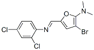  3-溴-5-[[(2,4-二氯苯基)亞氨基]甲基]-N,N-二甲基-2-呋喃胺結(jié)構(gòu)式_471264-53-6結(jié)構(gòu)式