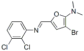  3-溴-5-[[(2,3-二氯苯基)亞氨基]甲基]-N,N-二甲基-2-呋喃胺結(jié)構(gòu)式_471887-72-6結(jié)構(gòu)式