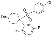 4-[(4-Chlorophenyl)sulfonyl]-4-(2,5-difluorophenyl)cyclohexanone Structure,471903-20-5Structure