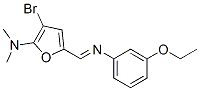  3-溴-5-[[(3-乙氧基苯基)亞氨基]甲基]-N,N-二甲基-2-呋喃胺結(jié)構(gòu)式_471922-39-1結(jié)構(gòu)式