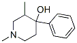 1,3-Dimethyl-4-phenyl-4-piperidinol Structure,4733-71-5Structure