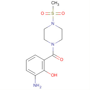 (3-Amino-2-hydroxyphenyl)(4-(methylsulfonyl)piperazin-1-yl)methanone Structure,473734-22-4Structure