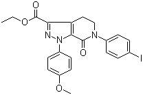 6-(4-碘苯基)-1-(4-甲氧基苯基)-7-氧代-4,5,6,7-四氫-1H-吡唑并[3,4-c]吡啶-3-羧酸結(jié)構(gòu)式_473927-64-9結(jié)構(gòu)式