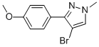 4-Bromo-3-(4-methoxyphenyl)-1-methyl-1h-pyrazole Structure,474706-38-2Structure