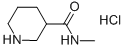 Piperidine-3-carboxylic acid methylamide hydrochloride Structure,475060-42-5Structure