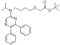 2-{4-[N-(5,6-diphenylpyrazin-2-yl)-n-isopropylamino]butyloxy}acetic acid tert-butyl ester Structure,475084-96-9Structure