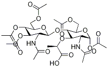 2-乙酰氨基-4-O-(2-乙酰氨基-2-脫氧-beta-D-吡喃葡萄糖基)-1,6-二-O-N-乙?；?alpha-D-胞壁酸結(jié)構(gòu)式_475502-13-7結(jié)構(gòu)式