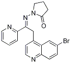 1-((2-(6-Bromoquinolin-4-yl)-1-(pyridin-2-yl)ethylidene)amino)pyrrolidin-2-one Structure,476473-40-2Structure