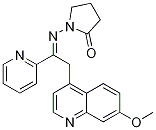 1-((2-(7-Methoxyquinolin-4-yl)-1-(pyridin-2-yl)ethylidene)amino)pyrrolidin-2-one Structure,476473-52-6Structure