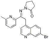 1-((2-(7-Bromoquinolin-4-yl)-1-(6-methylpyridin-2-yl)ethylidene)amino)pyrrolidin-2-one Structure,476473-60-6Structure