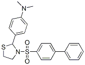 Thiazolidine, 3-([1,1-biphenyl]-4-ylsulfonyl)-2-[4-(dimethylamino)phenyl]- (9ci) Structure,477489-34-2Structure