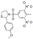 Thiazolidine, 2-(4-methoxyphenyl)-3-[(4-methyl-3,5-dinitrophenyl)sulfonyl]- (9ci) Structure,477489-65-9Structure