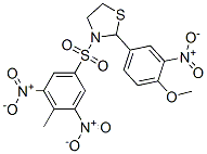 Thiazolidine, 2-(4-methoxy-3-nitrophenyl)-3-[(4-methyl-3,5-dinitrophenyl)sulfonyl]- (9ci) Structure,477489-66-0Structure