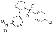 Thiazolidine, 3-[(4-chlorophenyl)sulfonyl]-2-(3-nitrophenyl)- (9ci) Structure,477515-64-3Structure