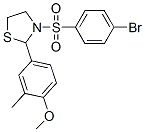 Thiazolidine, 3-[(4-bromophenyl)sulfonyl]-2-(4-methoxy-3-methylphenyl)- (9ci) Structure,477515-76-7Structure