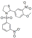 Thiazolidine, 2-(4-methoxy-3-nitrophenyl)-3-[(3-nitrophenyl)sulfonyl]- (9ci) Structure,477515-77-8Structure