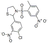 Thiazolidine, 2-(4-chloro-3-nitrophenyl)-3-[(2-methyl-5-nitrophenyl)sulfonyl]- (9ci) Structure,477515-81-4Structure