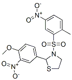 Thiazolidine, 2-(4-methoxy-3-nitrophenyl)-3-[(2-methyl-5-nitrophenyl)sulfonyl]- (9ci) Structure,477515-83-6Structure