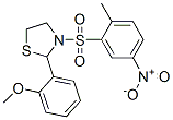 Thiazolidine, 2-(2-methoxyphenyl)-3-[(2-methyl-5-nitrophenyl)sulfonyl]- (9ci) Structure,477515-88-1Structure