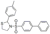 Thiazolidine, 3-([1,1-biphenyl]-4-ylsulfonyl)-2-(4-methylphenyl)- (9ci) Structure,477516-24-8Structure