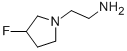 1-Pyrrolidineethanamine,3-fluoro-(9ci) Structure,477577-18-7Structure