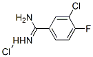 3-Chloro-4-fluoro-benzamidine hydrochloride Structure,477844-52-3Structure