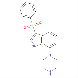 3-(Phenylsulfonyl)-7-(1-piperazinyl)-1h-indole Structure,478083-26-0Structure