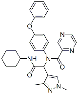 (9CI)-N-[2-(環(huán)己基氨基)-1-(1,3-二甲基-1H-吡唑-4-基)-2-氧代乙基]-N-(4-苯氧基苯基)-吡嗪羧酰胺結(jié)構(gòu)式_478341-98-9結(jié)構(gòu)式