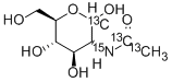 N-[1,2-13c2]acetyl-d-[1-13c,15n]glucosamine Structure,478529-43-0Structure