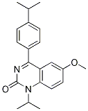 1-異丙基-4-(4-異丙基苯基)-6-甲氧基喹唑啉-2(1H)-酮結(jié)構(gòu)式_478963-62-1結(jié)構(gòu)式