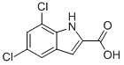 5,7-Dichloroindole-2-carboxylic acid Structure,4792-71-6Structure